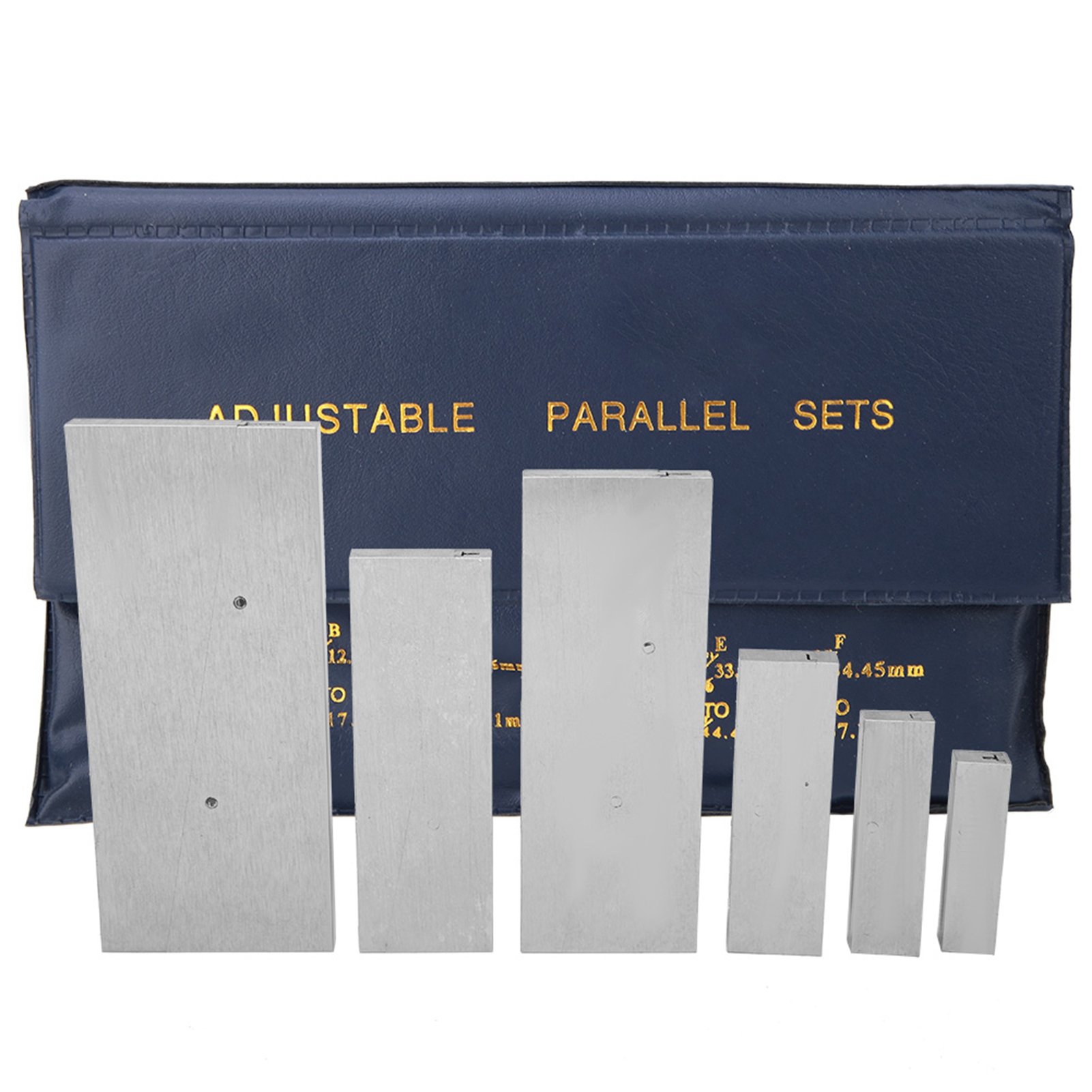 6 Pcs Steel Adjustable Parallel Block Set 3/8~2-1/4in Adjustment Range ...