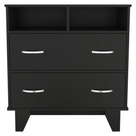Double Drawer Dresser Arabi, Bedroom, Black