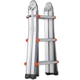 VEVOR Telescoping Ladder A Frame 10 FT Extension Multi-Function for Homework