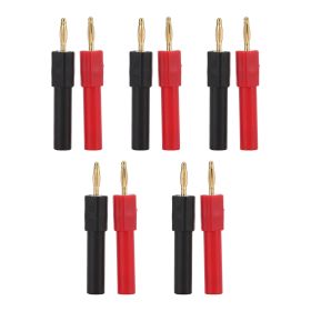 5set Banana Plug Adapter PA Brass Material 2mm/0.08in Male to 4mm/0.16in Female Red Black Banana Connector (Option: as picture)