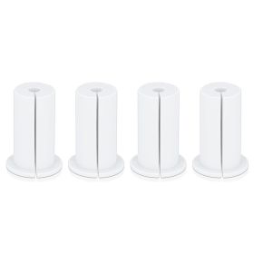 4PCS Ethernet Cable Grommet 1 Inch Rubber Cable Wall Pass Through Grommet for Home and Outdoors White (Color: White)