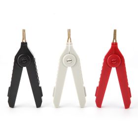 P2004 3Pcs Copper Gold Plated Alligator Clip LCR Kelvin Test Clip 20A (Option: as picture)
