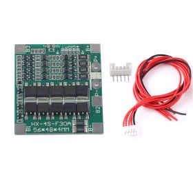 4S 30A 14.8V  Li ion Lithium 18650 Battery PCB Protection Board Balance  With wire (Option: as picture)