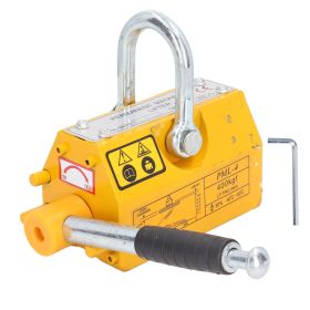Permanent Lift Magnet 400KG Magnetic Lifter with Safety Anti Collision Handle for Factory Dock Warehouse (Option: as picture)