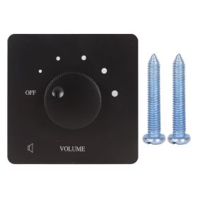 50W Volume Control Professional Safety 5 Gears Tuning Knob Volume Controller for Home Speakers Black (Color: Black)