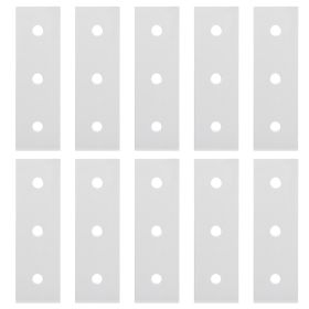 10pcs Aluminum Flat Connecting Joining Plate Flat Straight Mending Joining Plates2020â€‘3 Hole (Option: 3030 3)