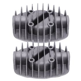 2Pcs Air Compressor Cylinder Head 2.5P/3P/5P/6P DoubleCylinder Cover Accessories (Option: as picture)