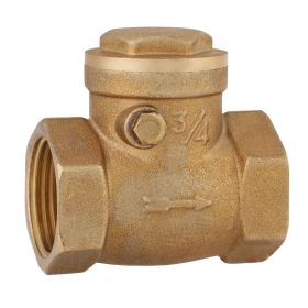 1pc DN20 Female Thread Brass NOn return Swing Check Valve 232PSI Prevent Water Backflow (Option: as picture)