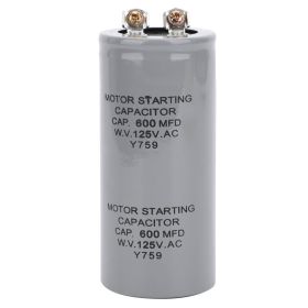 CD60 600MFD 125VAC Motor Starting Running Capacitor 43x102mm (Option: as picture)