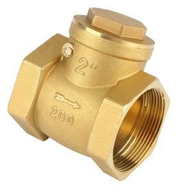 DN50 Female Thread Brass NOn return Swing Check Valve 232PSI Prevent Water Backflow (Option: as picture)