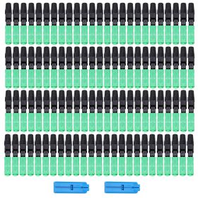 100Pcs SC/APC Embedded Optic Fiber Quick Fast Connector Connecting Adapter for FTTH (Option: as picture)