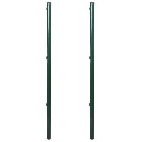vidaXL Fence Posts 2 pcs 45.3" (Option: as picture)