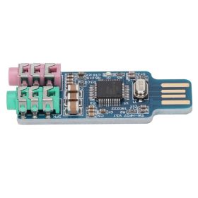 Driver Free USB Sound Card CM108 External Audio Adapter for Computer Laptop (Option: as picture)
