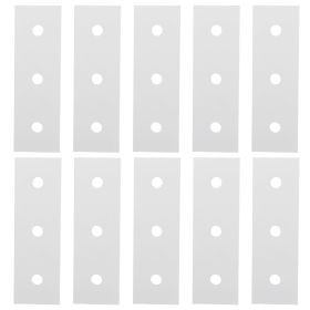 10pcs Aluminum Flat Connecting Joining Plate Flat Straight Mending Joining Plates2020â€‘3 Hole (Option: 4040to3)