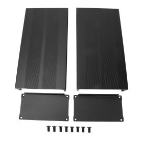 Enclosure Electronic DIY Circuit Board Project Aluminum Box Cooling Case Sand Black Bend Plate (Option: Sand black with bent plate)