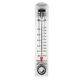 LZM-15T 0.1-0.5GPM Knob Panel Type Liquid Flowmeter Flow Meter Measurement ZG1/4" (Option: as picture)