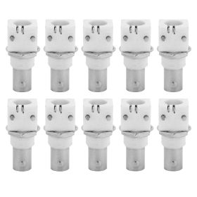 10pcs 90 Degree White PCB Mount BNC Connector Board 2P BNCQ9 Adapter for CCTV Systems (Option: as picture)