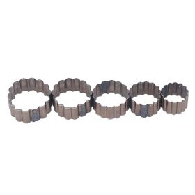 5PCS Leather Cutting Dies Alloy Steel Flower Shape Manual Punching Die Set for DIY Art Handicrafts (Option: as picture)