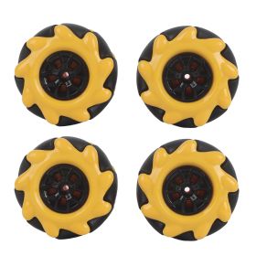 Mecanum Wheel Smart Robot Car Parts Accessories OmniDirectional DIY Toy Components 48mm(2 Pairs ) (Option: Two pairs)
