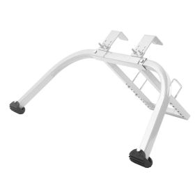 Ladder Stabilizer Steel Ladder Roof Hook Wing Span Standoff for Climbing Painting Silver Gray (Color: Silver)