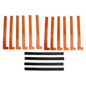 4Pcs Wall Mount Wood Organizer Steel Strong Bearing Space Saving Lumber Storage Metal Rack for Indoor Outdoor Use (Option: as picture)