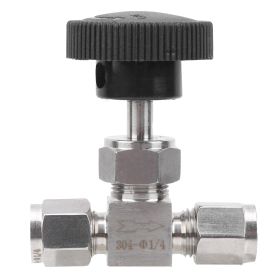 304 Stainless Steel Valve 2â€‘Way High Pressure Needle Flow Control for Water Gas LiquidÐ¤3/8 (Option: 1to4)