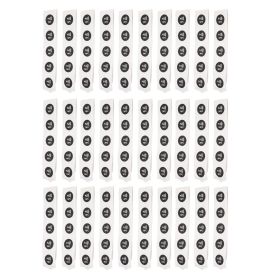 30Pcs NFC Tags PVC Waterproof 504 Bytes Programmable NFC Stickers for TagMo Phone Black (Color: Black)