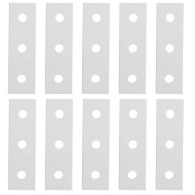10pcs Aluminum Flat Connecting Joining Plate Flat Straight Mending Joining Plates2020â€‘3 Hole (Option: 2020 3hole)