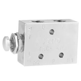 TAC2-41P 2 Position 3 Way Air Pneumatic Knob Control ON/OFF Toggle Valve (Option: as picture)