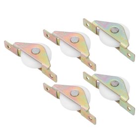 5Pcs Pulley Single Wheel Standard Smoothly Sliding Low Noise Window Pulley for Sliding Door Cabinet 30mm (Option: as picture)