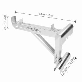 2PCS Ladder Jacks Adjustable Stabilizer Tripod Load Bearing Bracket Alloy Steel Ladder Stand Kit (Option: as picture)