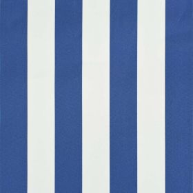 vidaXL Retractable Awning 200x150 cm Blue and White (Option: as picture)