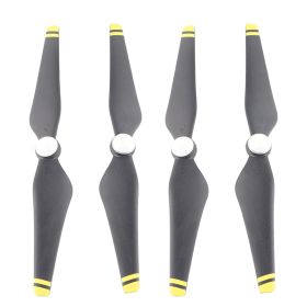 2 Pairs Self tightening Propellers for DJI Phantom 3 Drone Quadcopter Accessory(Yellow Edge) (Option: Yellow border)