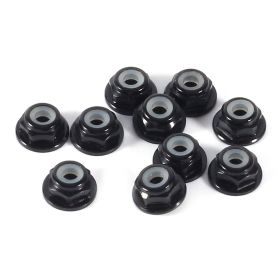 10Pcs M2 Nylon Insert SelfLock Aluminum Nuts Hex Lock Nut Black (Option: as picture)