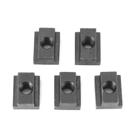 5 pcs  Black Oxide Finish T Slot Nuts M8/10 Threads Fit Into T slots In Machine Tool Tables(M8) (Option: M8)