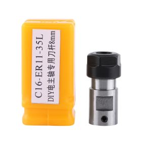 ER11 Collet Chuck Motor Shaft Spindle Extension Rod Inner 8MM For CNC Milling (Option: as picture)