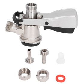 G5/8 D Type Beer Keg Coupler Stainless Steel Beer Barrel Faucet Distributor Brewing Accessory (Option: as picture)