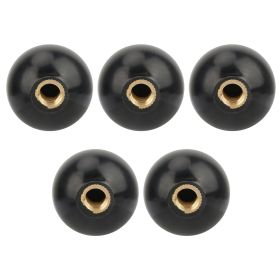 5Pcs Black Round Ball Engineering Plastic Lever Knob M10*35 Machine Tool Replacement (Option: as picture)
