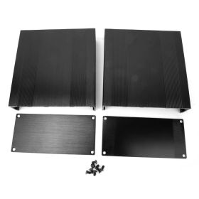 Split Type Aluminum Cooling Case Enclosure Electronic Box for Amplifier GPS (300mm) (Option: 150MM)