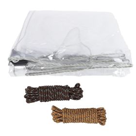 PVC Tarp Transparent Tarpaulin 3x5m Garden Rainproof Clear Plant Cover Cloth for Outdoor (Option: as picture)