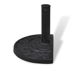 Resin Half Round Parasol Base (Option: as picture)