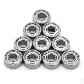 10pcs Set Stainless Steel Metal Ball Bearing MR104ZZ 4*10*4mm (Option: as picture)