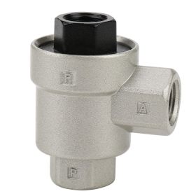 Aluminum Alloy G1/4 Thread Connector Quick Exhaust Air Flow Control Valve (Option: as picture)