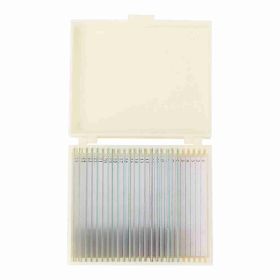 20pcs Microbiological Bacterial Specimens Biology Microscope Slices Lab Specimen (Option: as picture)