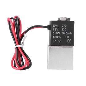12V DC 1/4" 2 Way Normally Closed Pneumatic Aluminum Electric Solenoid Air Valve (Option: as picture)