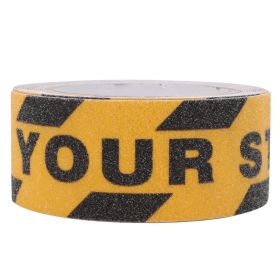 Watch Your Step Non slip Tape Floor Stair Step Anti Slip Abrasive Safety PVC Tape 5m (Option: as picture)