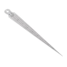 1-15mm Stainless Taper Gauge Aperture Scale Wedge Feeler Hole Metric/Imperial Measure (Option: as picture)