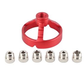 5/6/7/8/9/10mm Woodworking Tool Drill Punch Guide Locator Vertical Drilling Fixture(Red) (Color: Red)
