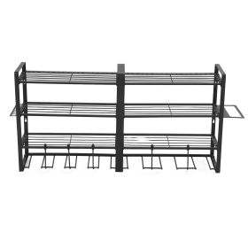Power Tool Organizer Wall Mount 4 Layer Garage Storage Rack for Drill Screwdriver (Option: as picture)