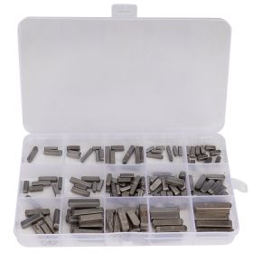 140PCS Professional Parallel Drive Shaft Key Round Ended Feather Key (Option: as picture)
